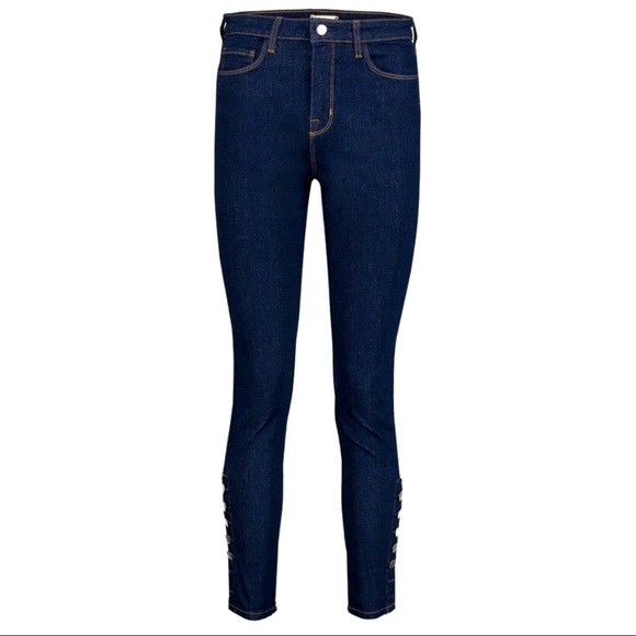 L’AGENCE High Rise Piper Button Skinny Jeans, Size 24, NWT - Picture 3 of 13